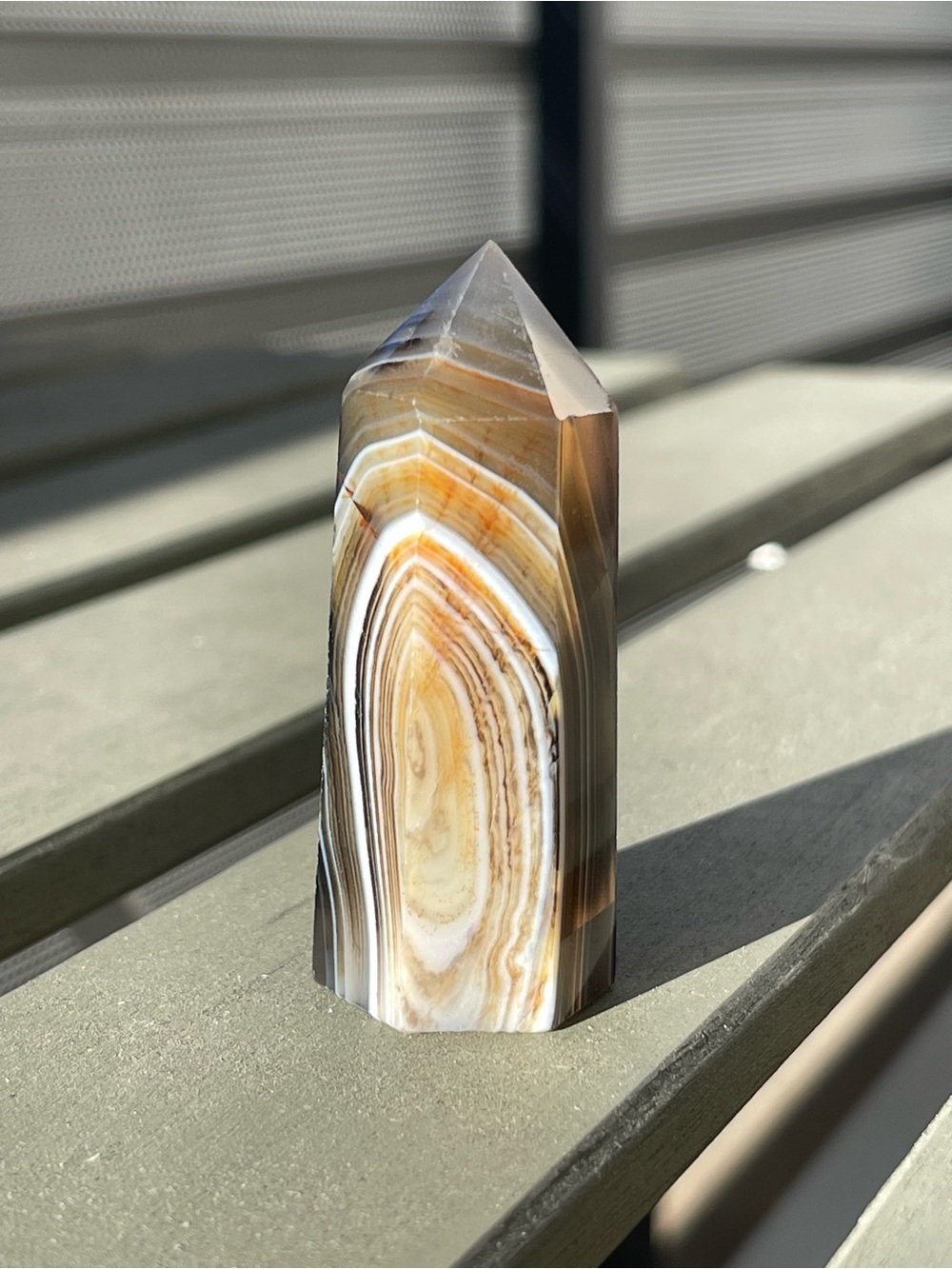 Sardonyx Crystal Point Tower